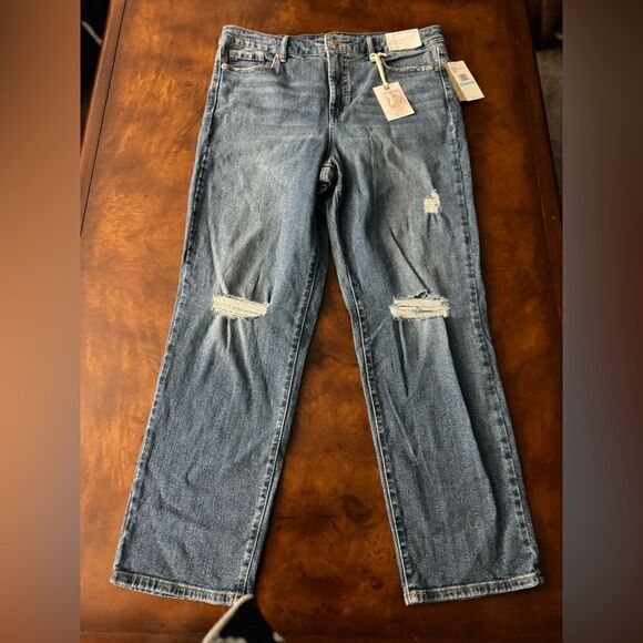 Jessica Simpson Womens Spotlight Denim Straight Leg Jeans Size 31 On the Run - Picture 7 of 14